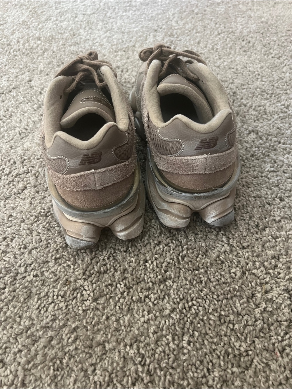 New Balance Women's Sneakers in Taupe and Beige - Picture 3 of 5